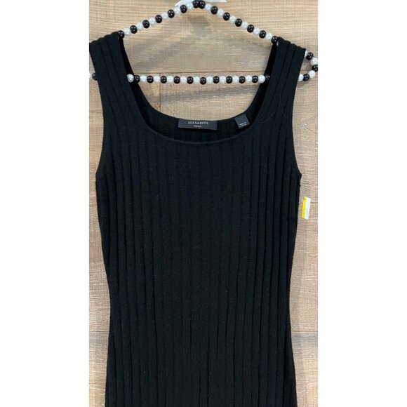 AllSaints Margot Sleeveless BodyconDress Black Size S - Picture 5 of 10